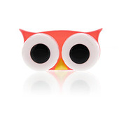 Lens Case Owl Red