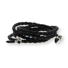 Eyewear string thin leather black Eyewear string thin leather black